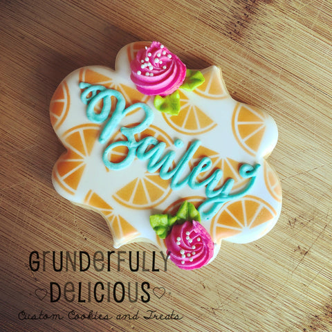Zoey Plaque by Crumbs Cutters